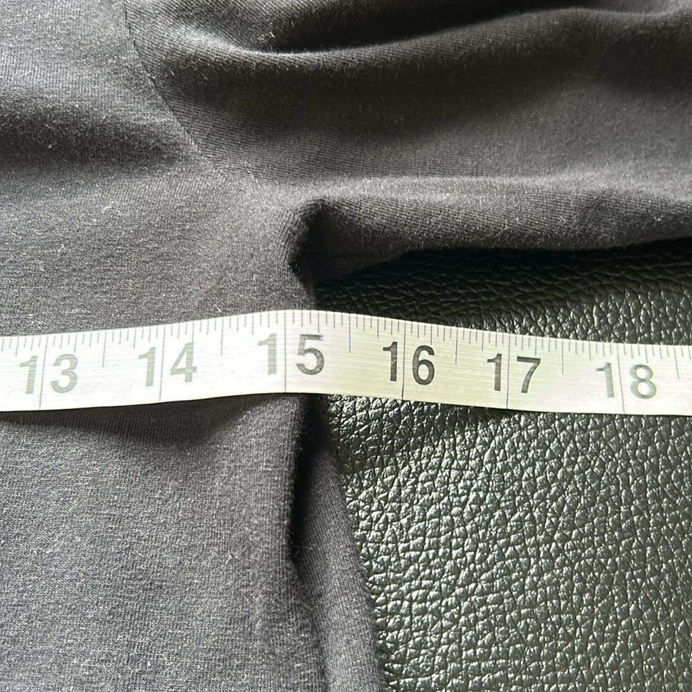 Eileen Fisher Tshirt Dress Black Organic Cotton Half Sleeve Stretch Sz PP - Picture 7 of 8